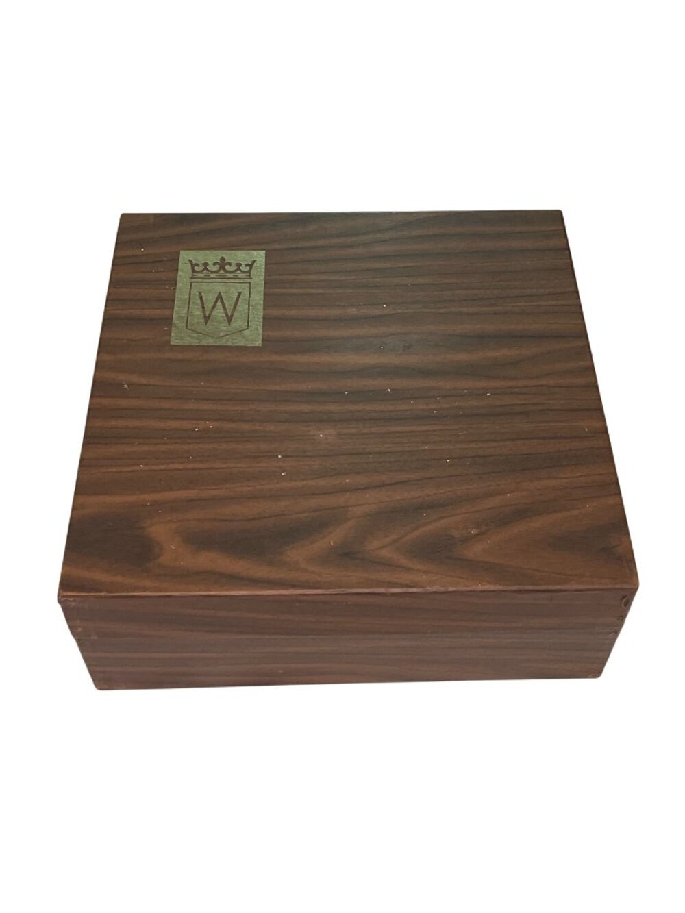 Vintage Canadian Club Whisky Hiram Walker Faux Wood Gift Box Hinged 12"